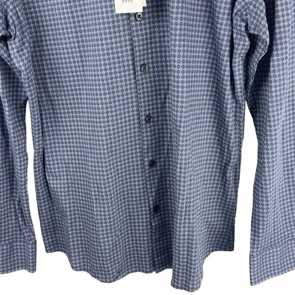 BRAX FEEL GOOD DANIEL‎ HI-FLEX MODERN FIT BUTTON UP SHIRT BLUE NWT MEN'S M 39/40 - Picture 6 of 15